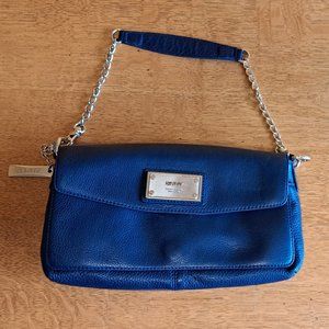 DKNY Blue Leather Shoulder Bag